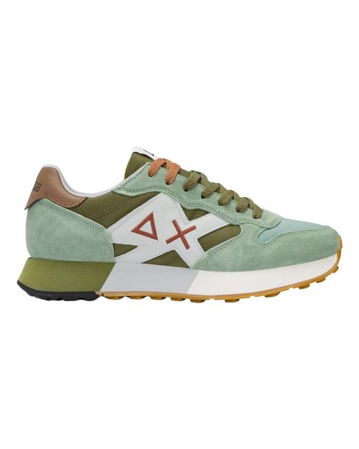 Sun 68 Green Sneakers for men
