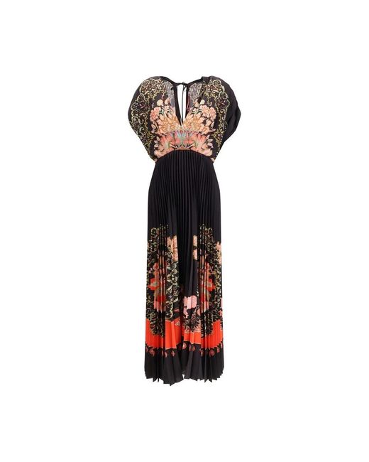 LaDoubleJ Red Multicolor Polyester Casual Dress