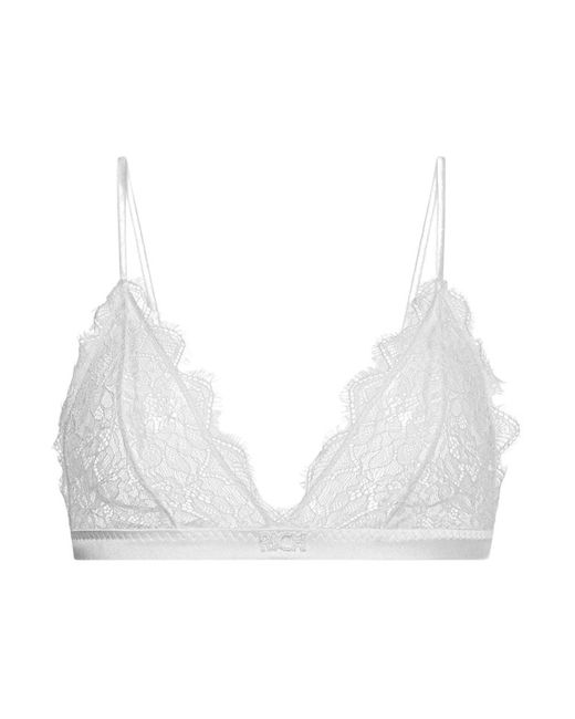 John Richmond Ondergoed ,Wit ,Geborduurde Kanten Bralette in het White
