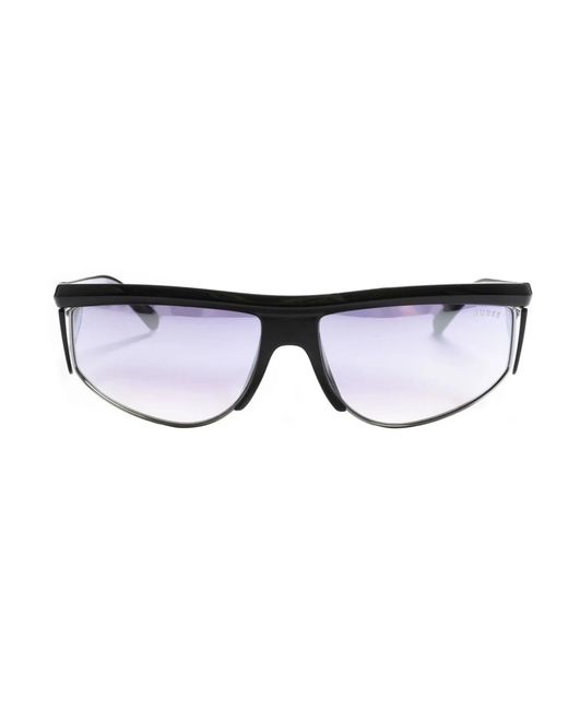 Guess Accessoires ,Zwart ,Rechthoekige Acetaat Zonnebril Met Uv-Bescherming in het Brown