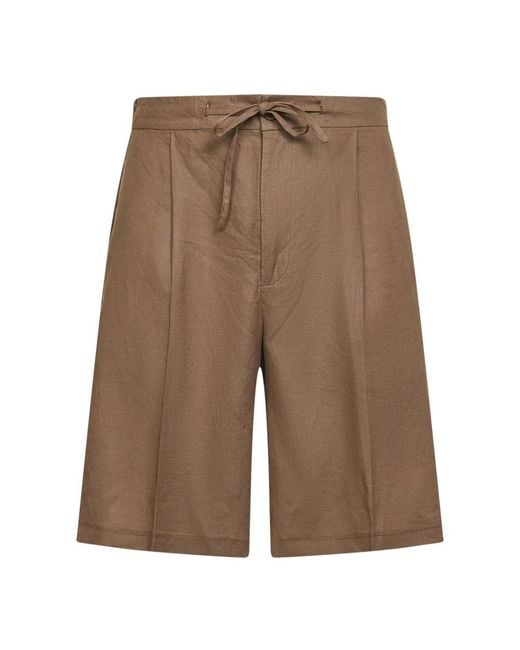 Hevò Brown Casual Shorts for men