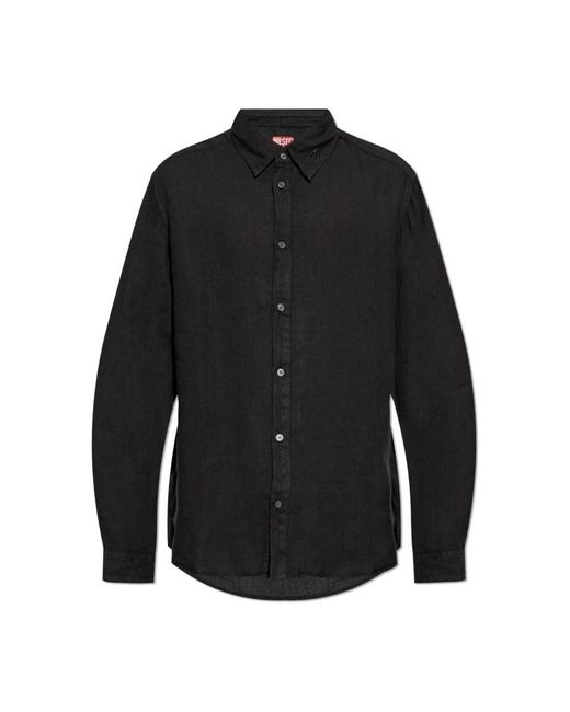 Casual Shirts di DIESEL in Black da Uomo