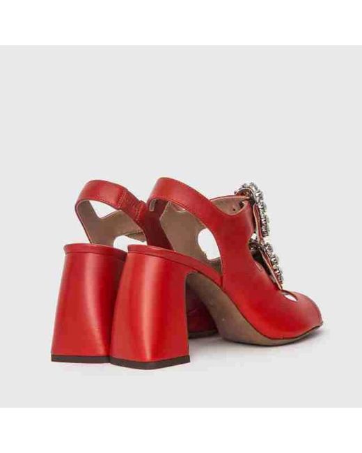 L'Autre Chose Red Schicker sandale
