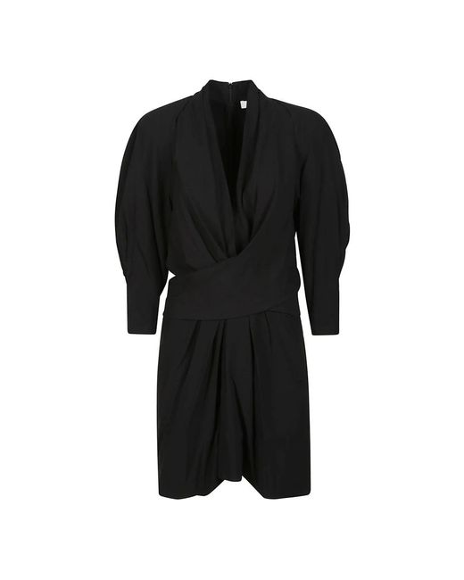 IRO Black Schwarzes v-ausschnitt cut-out mini kleid
