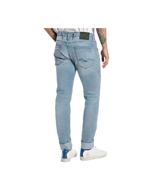 Replay Hellblaue denim jeans in Blue für Herren