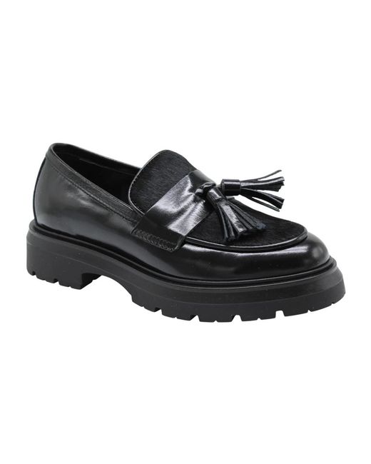 E mia Black Mokassin