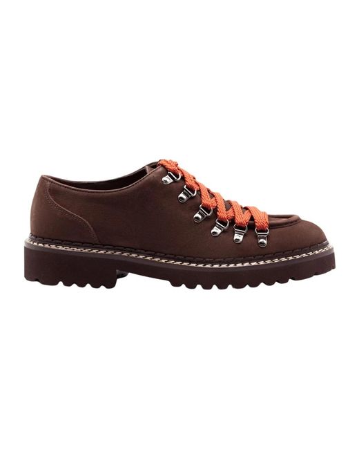 Doucal's Brown Laced Shoes for men