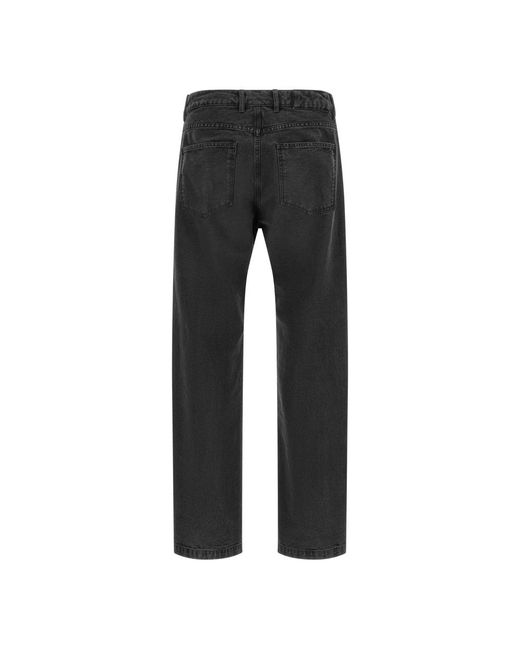 mfpen Gray Straight Fit Jeans for men