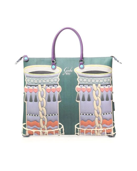 Gabs Blue Wandelbare-Handtasche Mit Lederelementen