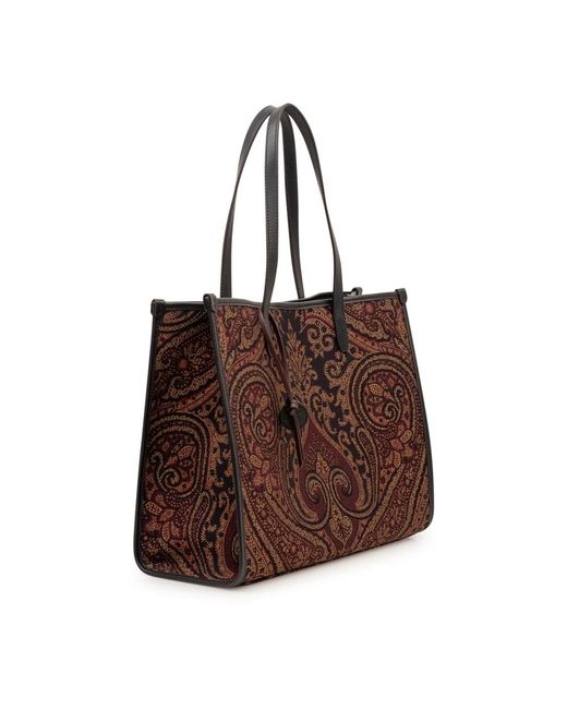 Etro Brown Shopping Bags