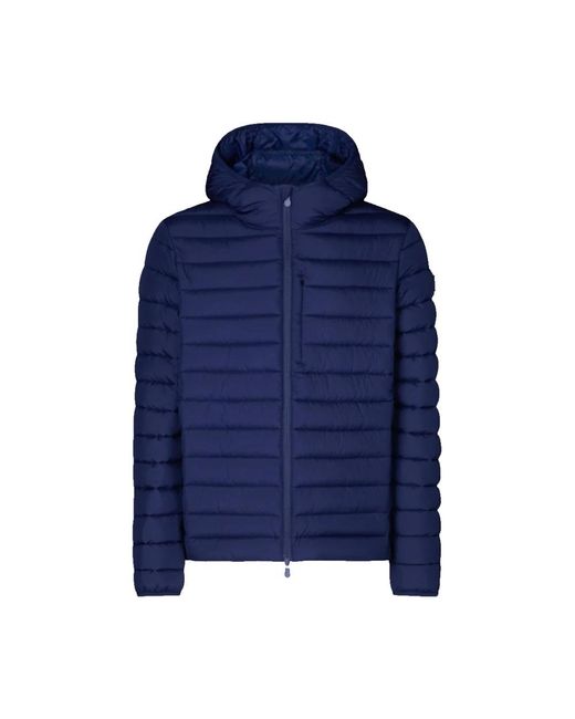 Save The Duck Jassen ,Blauw ,Polyester Lichtgewicht Puffer Jacket in het Blue voor heren
