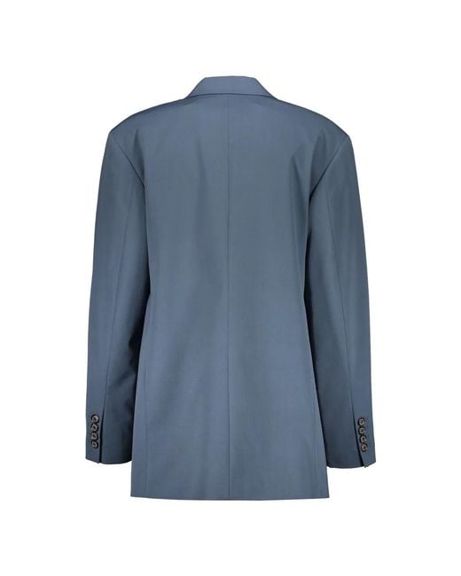 Low Classic Jassen ,Grijs ,Wol Klassieke Blazer Met Reverskraag in het Blue