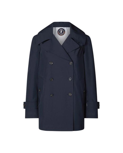 Save The Duck Jassen ,Blauw ,Blauwe Jas Voor Mannen En Vrouwen in het Blue