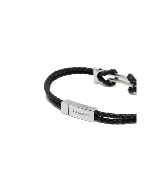Bracelets Ferragamo pour homme en coloris Black