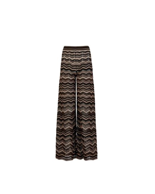 D.exterior Black Wide Trousers
