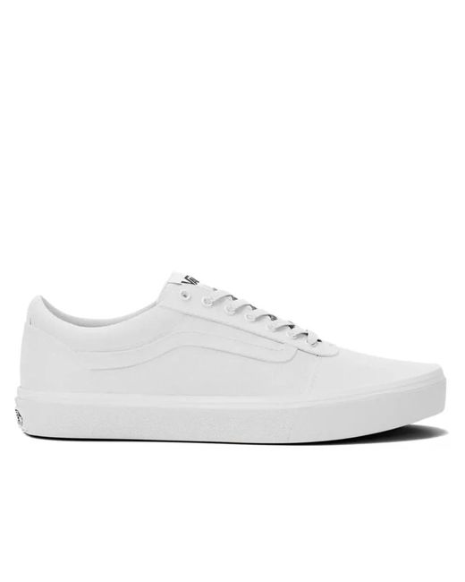 Vans Weiße ward leinwand sneakers in White für Herren
