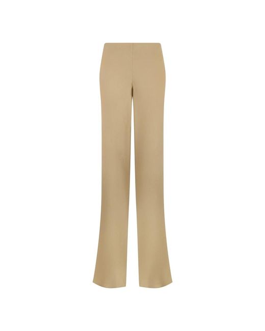 Alberta Ferretti Elegante Hoge Taille Broek in het Natural