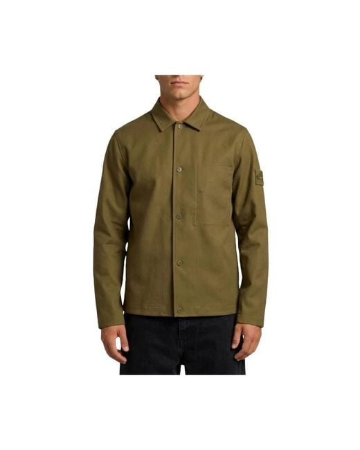 Stone Island Green Light Jackets for men