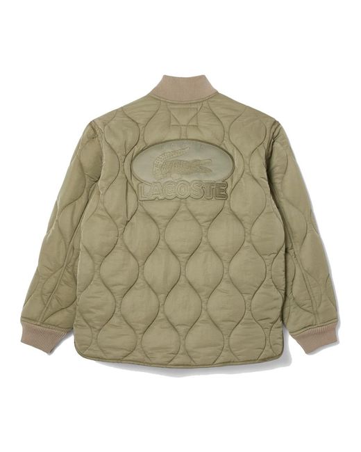 Lacoste Wasserabweisende badge jacke grün in Green für Herren