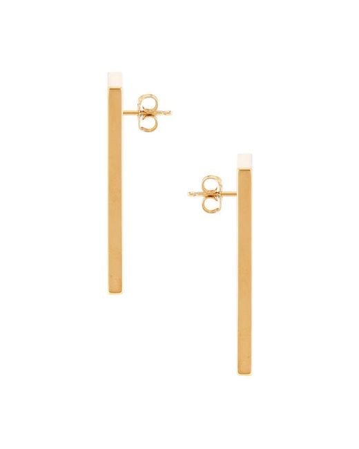 Earrings Versace de color Metallic