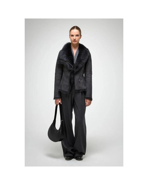 Faux Fur & Shearling Jackets V.sp en coloris Black