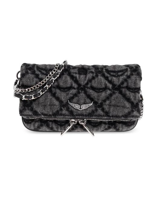 Zadig & Voltaire Black Schultertasche Rock Nano