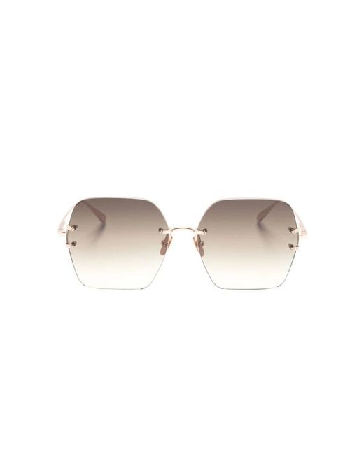 Linda Farrow White Sunglasses