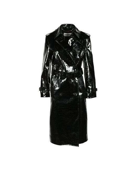 Saint Laurent Black Trench Coats