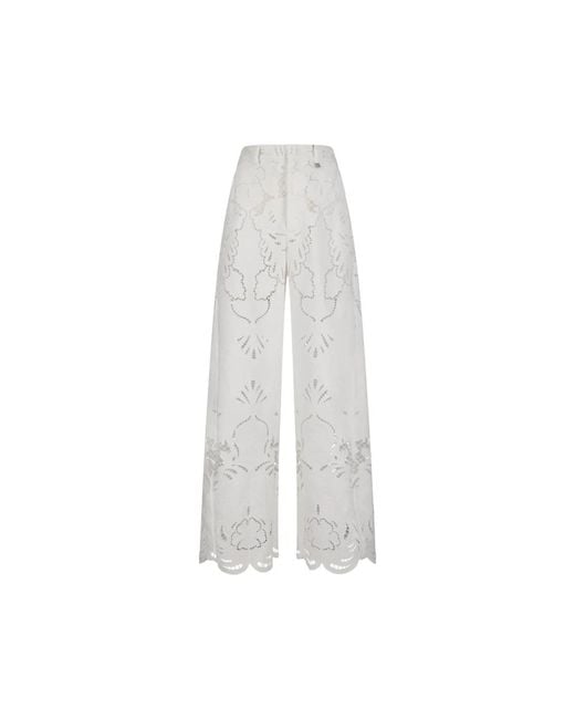 GIUSEPPE DI MORABITO White Wide Trousers