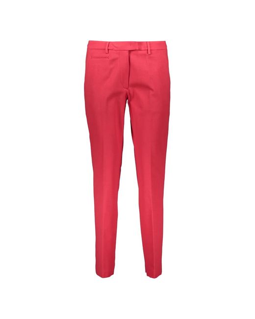 Dondup Red Slim-Fit Trousers