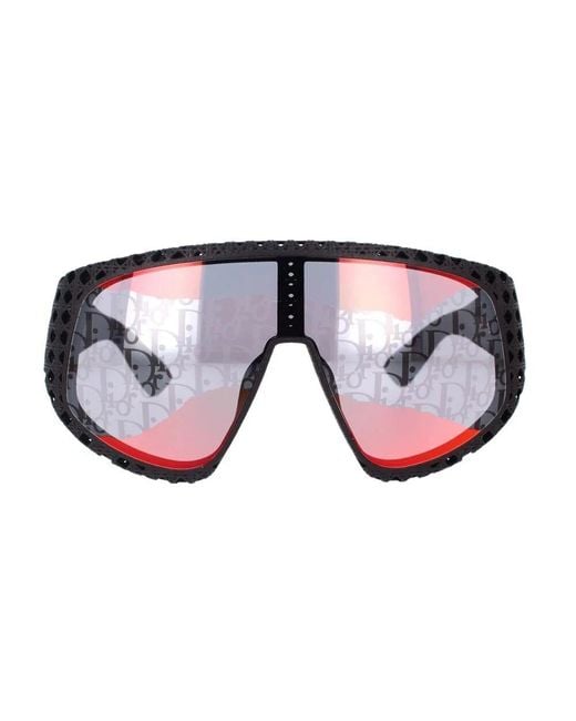 Dior Blue Innovative 3D-Sonnenbrille Mit Roten Verspiegelten Gläsern