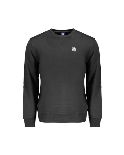 North Sails Schwarzer baumwollpullover in Black für Herren
