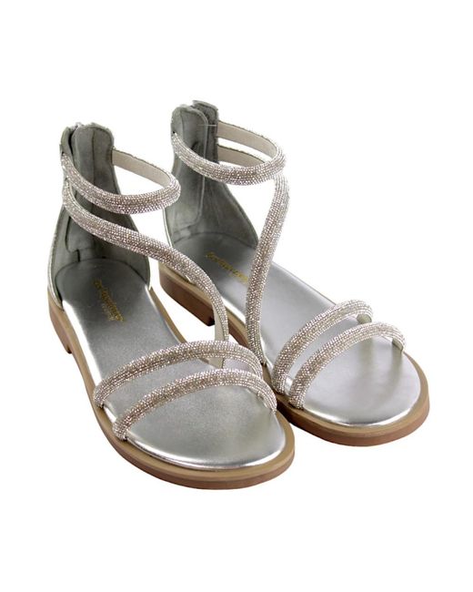 Les Tropeziennes Metallic Flat Sandals