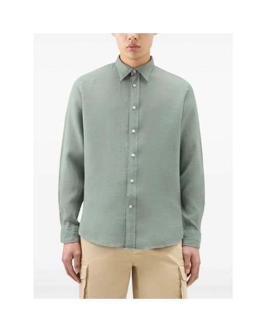 Woolrich Stilvolle hemden kollektion in Gray für Herren