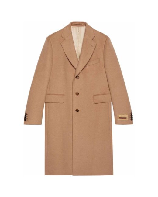 Gucci Brown Single-Breasted Coats
