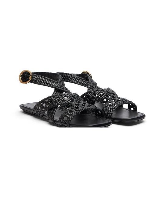 Thea Sandal di Stuart Weitzman in Black