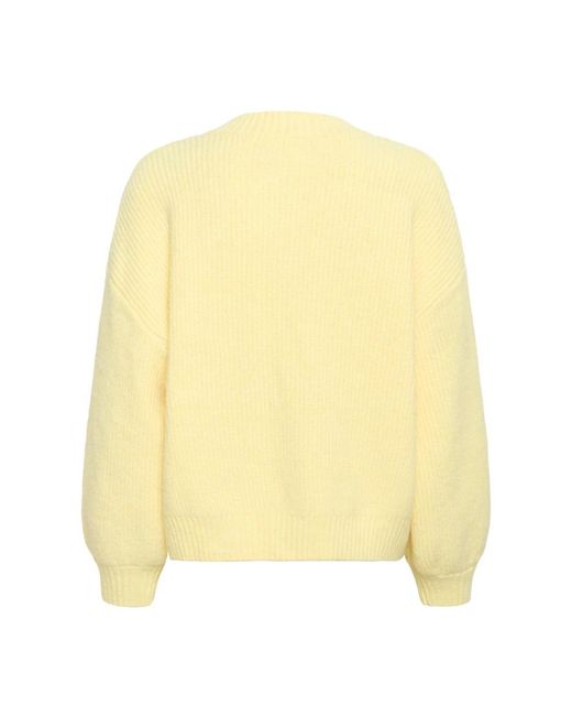Saint Tropez Yellow V-Neck Knitwear