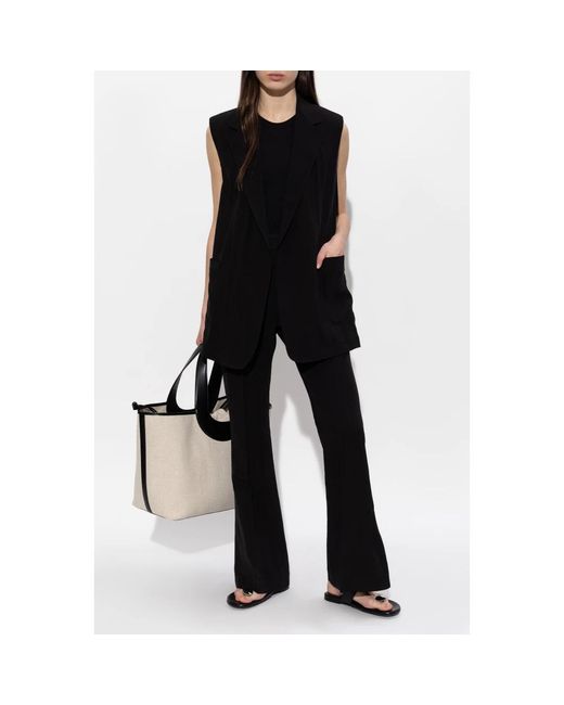 Sportmax Black Sleeveless Tops