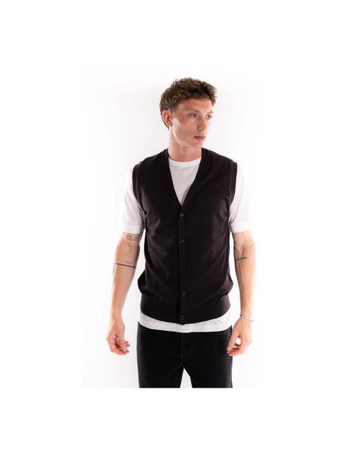 Cardigans Paolo Pecora de hombre de color Black
