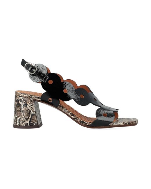 Chie Mihara Metallic High Heel Sandals