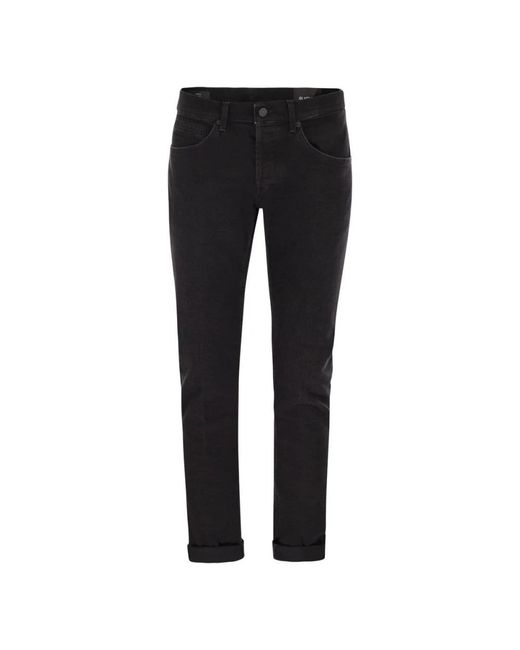 Dondup Black Slim-Fit Jeans