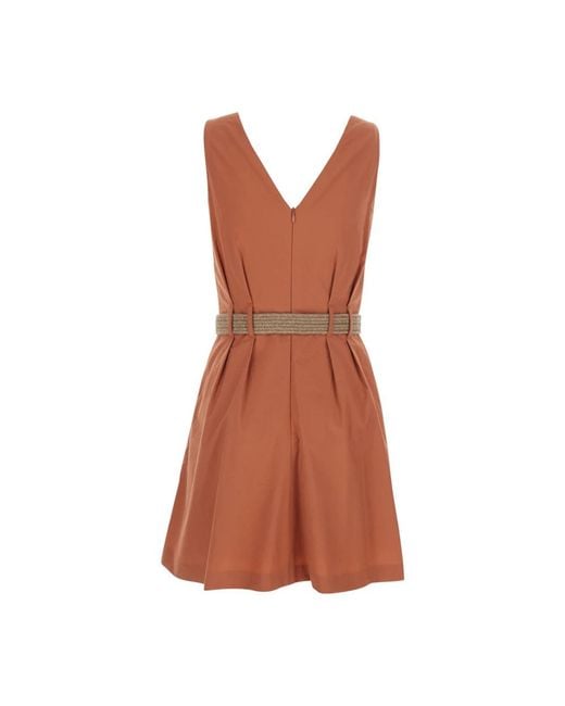Brunello Cucinelli Brown Short Dresses