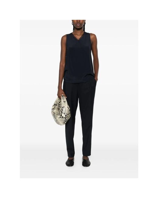 Fabiana Filippi Black Slim-Fit Trousers