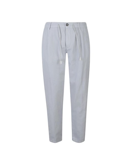 Eleventy Gray Slim-Fit Trousers for men