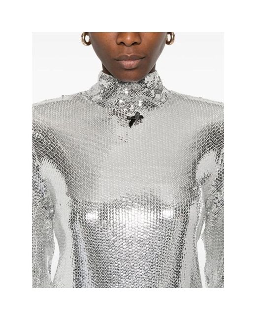 ROTATE BIRGER CHRISTENSEN Long Sleeve Tops in het White
