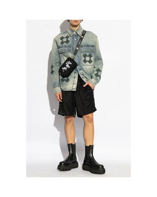 Denim Shirts Amiri de hombre de color Blue