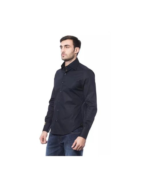 Billionaire Blaues baumwollhemd - stilvoll und bequem in Blue für Herren