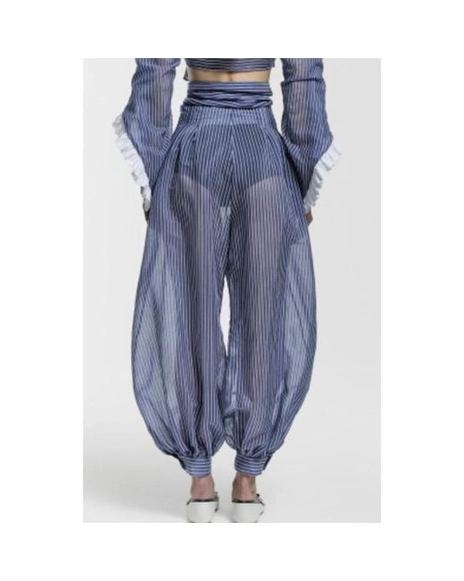 Vivetta Blue Wide Trousers