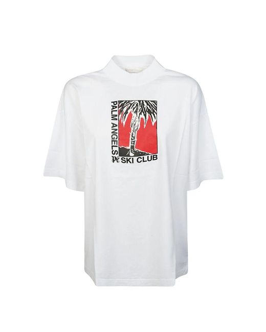 Palm Angels White T-shirts