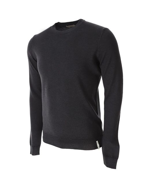 Brooksfield Black Round-Neck Knitwear for men